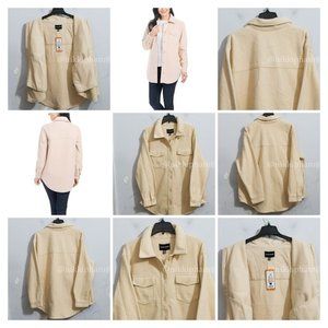 NWT Hilary Radley Ladies' Shirt Jacket in beige
